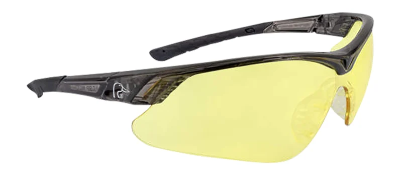Radians Ducks Unlimited Half Frame shooting glasses with amber lens and black frame