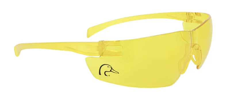 Radians DUFL10220C amber safety glasses with rubber nose piece