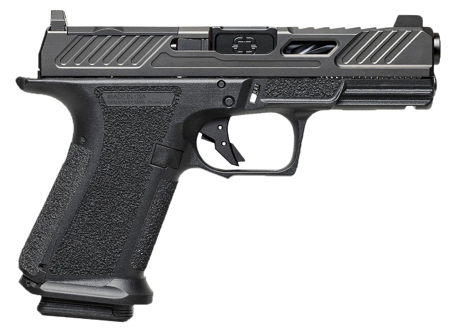 Shadow Systems MR920 Elite 9mm 4-inch pistol, black, optic-ready