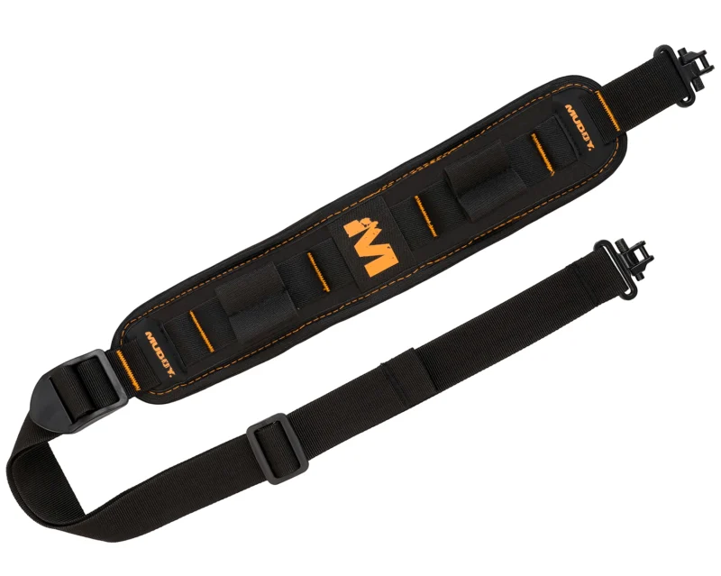 Muddy Summit Ridge Flexible Comfort Sling Black with quick-detach swivels