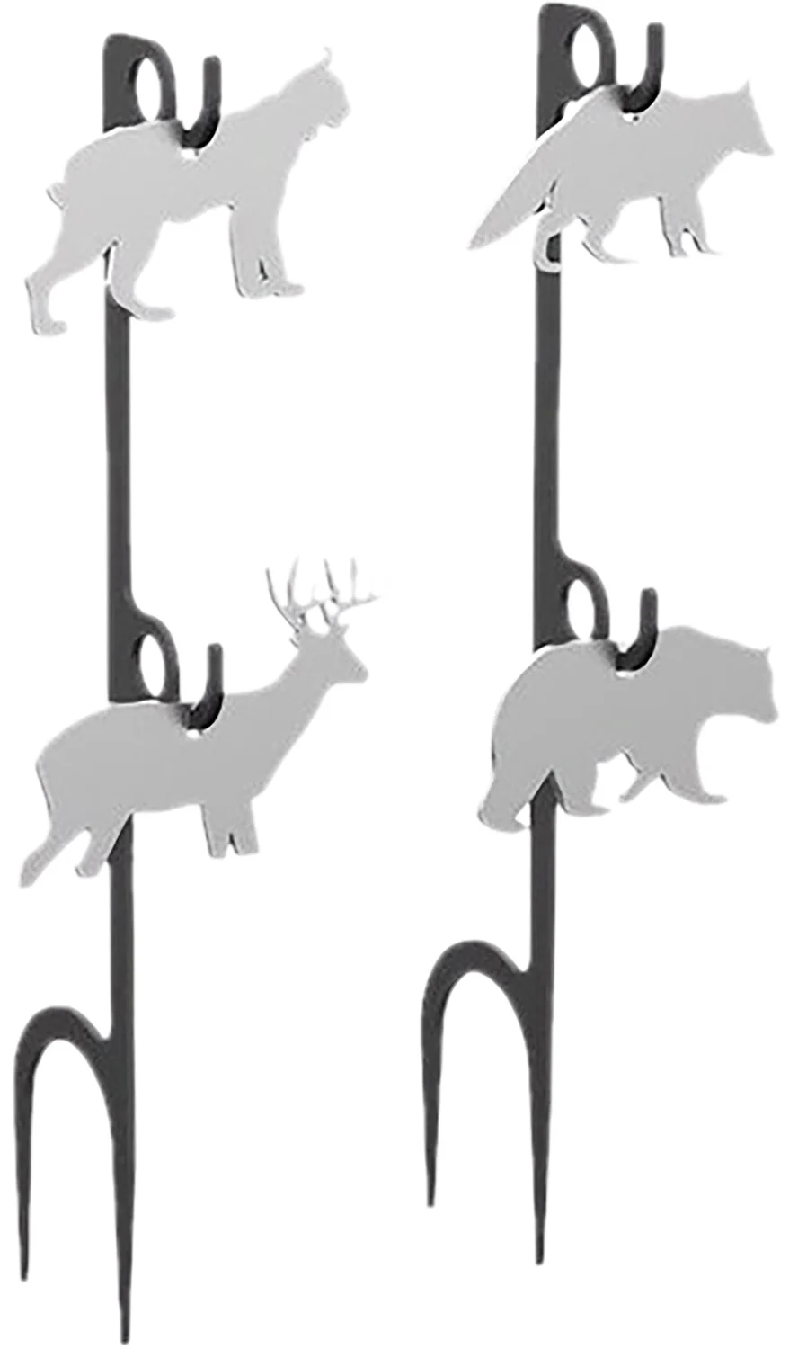 Birchwood Casey AR500 1/4-inch white steel animal target set for 22 rimfire and airguns