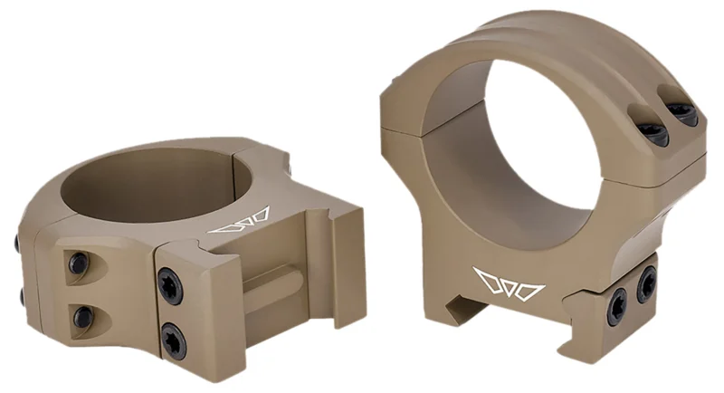 Warne HyperLite 30mm Low scope rings Flat Dark Earth, MagnaFusion Alloy, Cerakote