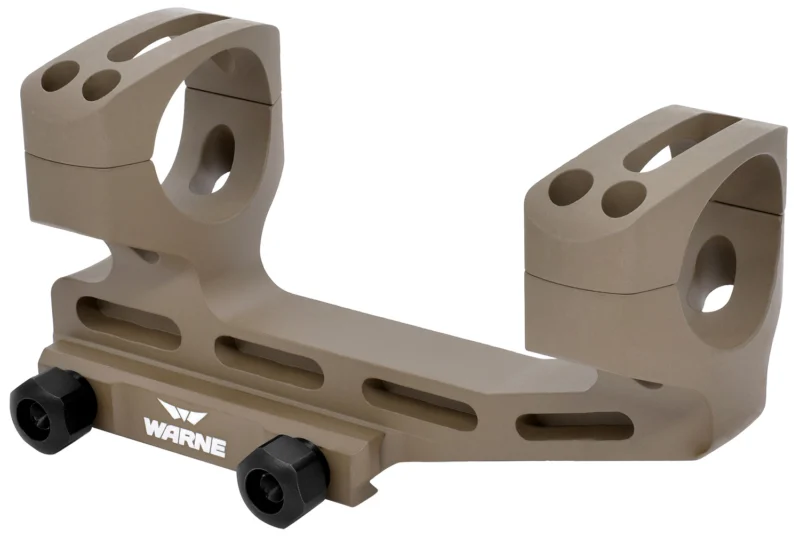 Warne X-SKEL 34mm 20 MOA Picatinny scope mount in Flat Dark Earth