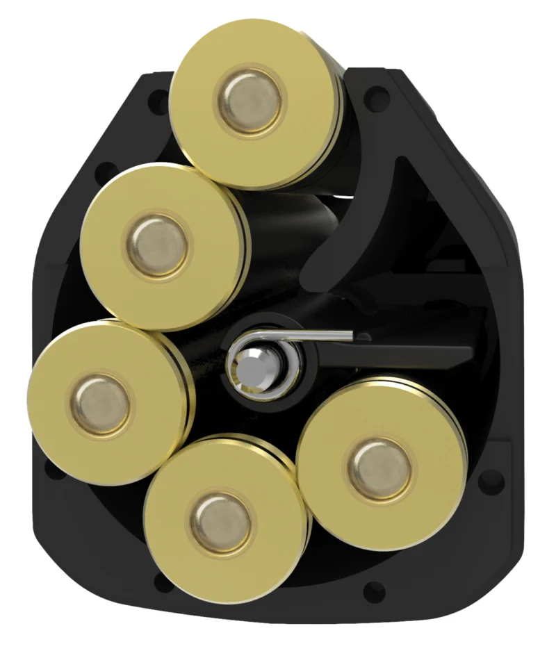 Thompson Center Compass 5-round rotary magazine for .204 Ruger .223 5.56, black steel and aluminum
