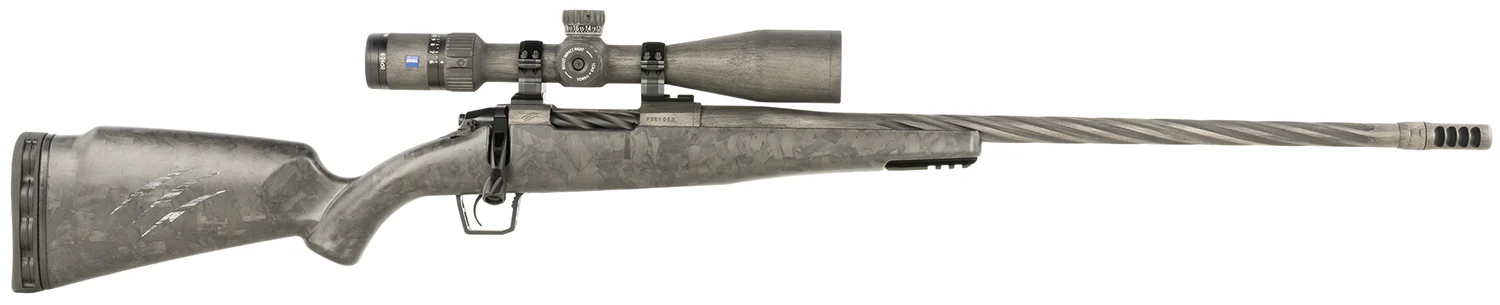 Fierce Twisted Rogue TWRG 7PRC bolt-action rifle with fluted barrel and NIX muzzle brake
