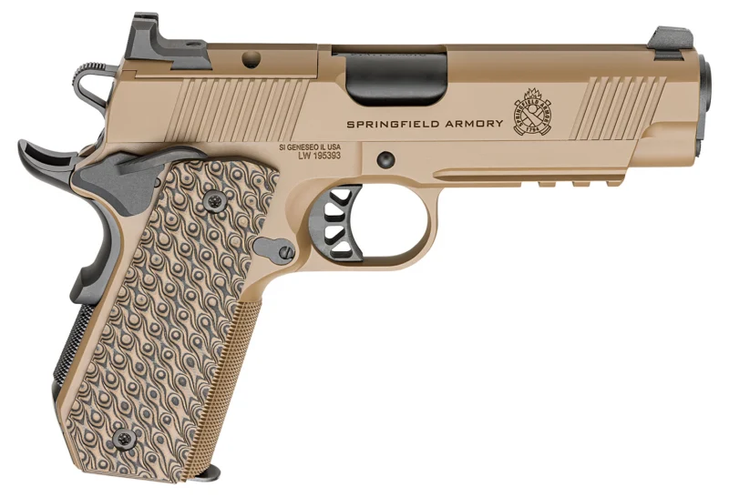 Springfield Armory 1911 TRP AOS .45 ACP Coyote Brown pistol