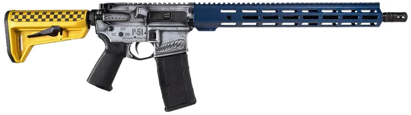 SHARK COAST P51 Mustang AR-15 5.56 NATO 16 in deep-engraved Cerakote finish