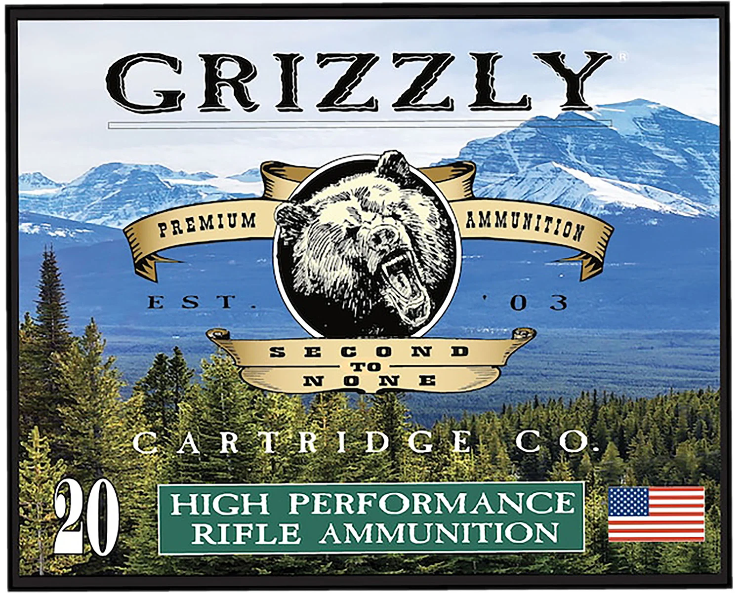 Grizzly Ammo GC357S3 357Sig 125gr FMJ Flat Point box