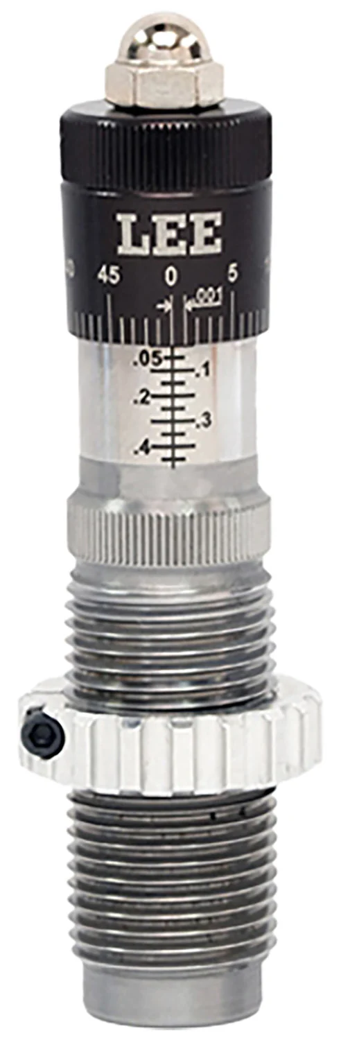 Lee Precision 92221 micrometer bullet seating die for .308 / 7.62 NATO, black/clear finish