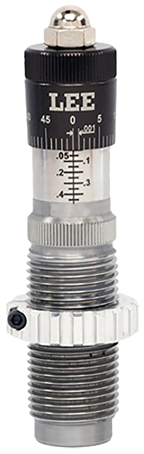 Lee Precision 92234 micrometer bullet seating die black clear