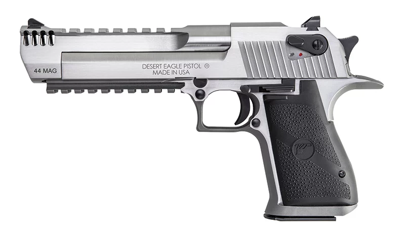 Magnum Research Desert Eagle Mark XIX .44 Magnum 6 inch stainless pistol with integral muzzle brake