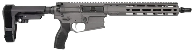 Cobalt Kinetics Pro Lite 16 inch .223 Rem/5.56 NATO rifle with CK Green Picatinny rail and black SB Tactical SBA3 brace