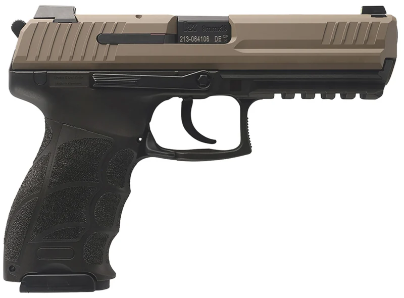 Heckler & Koch P30L V3 9mm pistol in Flat Dark Earth with ergonomic grip