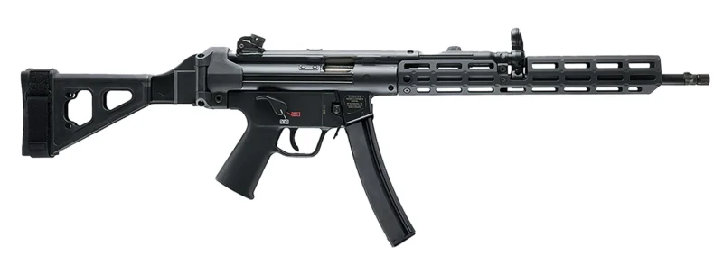 Heckler & Koch SP5L 9mm with SB Tactical brace and two 10‑round magazines