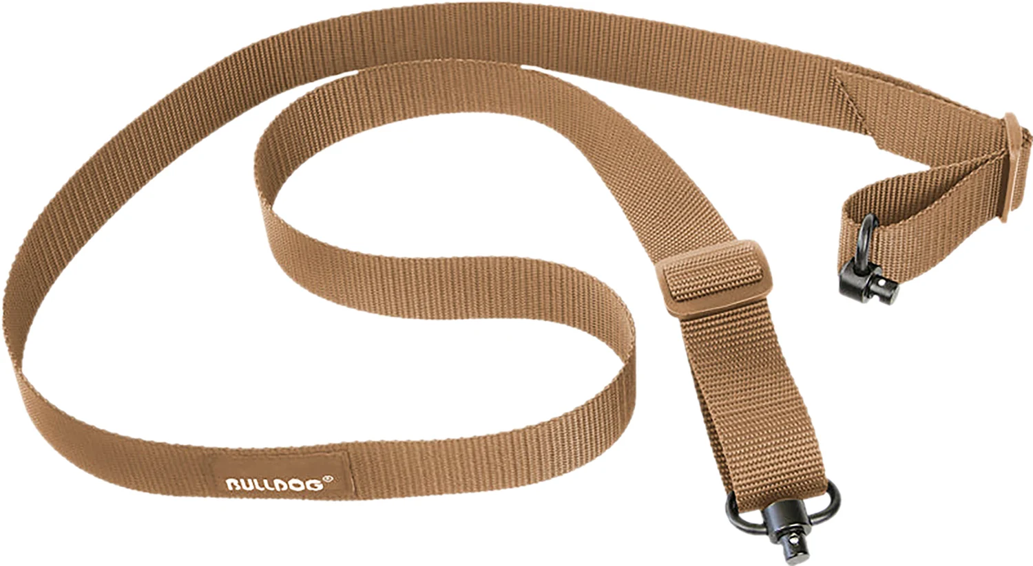 Bulldog Cases tan rifle sling with QD push-button swivels