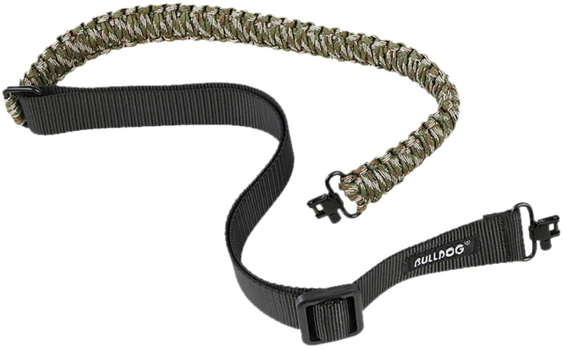Bulldog Cases paracord rifle sling in Multi-Cam with deluxe locking swivels