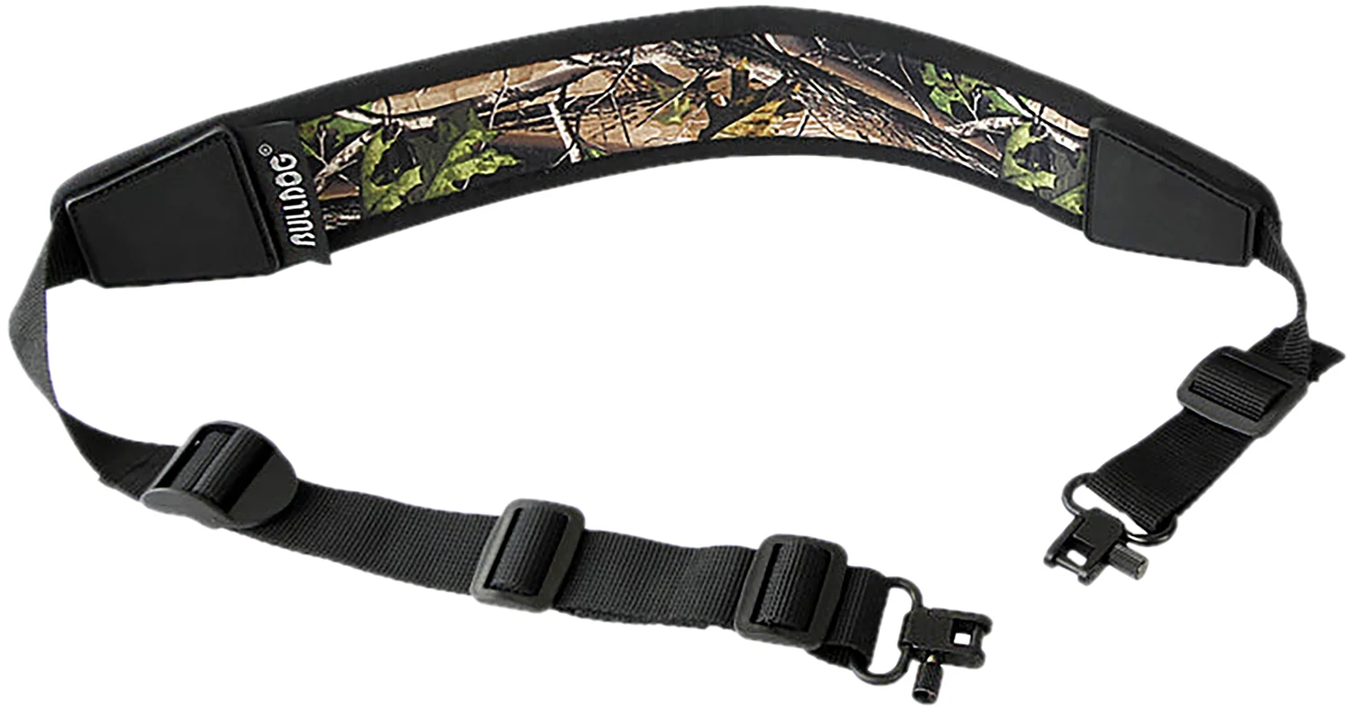 Bulldog Neoprene Rifle Sling with Deluxe Locking Swivels in Multi-Cam
