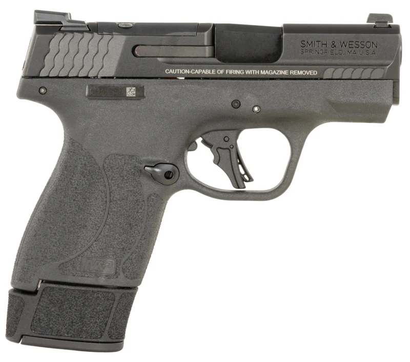 Smith & Wesson M&P9 Shield 14196 9mm Luger, black frame, optic-ready serrated slide