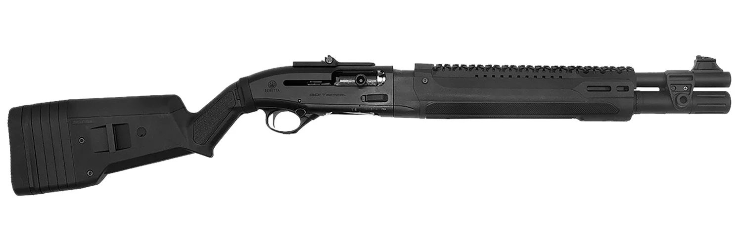 Langdon Tactical Tech LTT1301HBFRMBLK Beretta 1301 with 18.50 inch heat shield barrel and Magpul stock