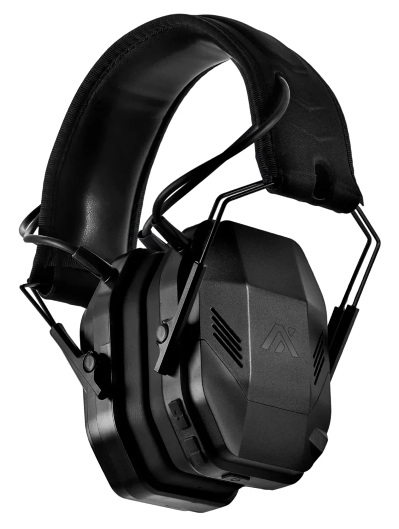 Axil MX electronic over-the-head ear muffs in black