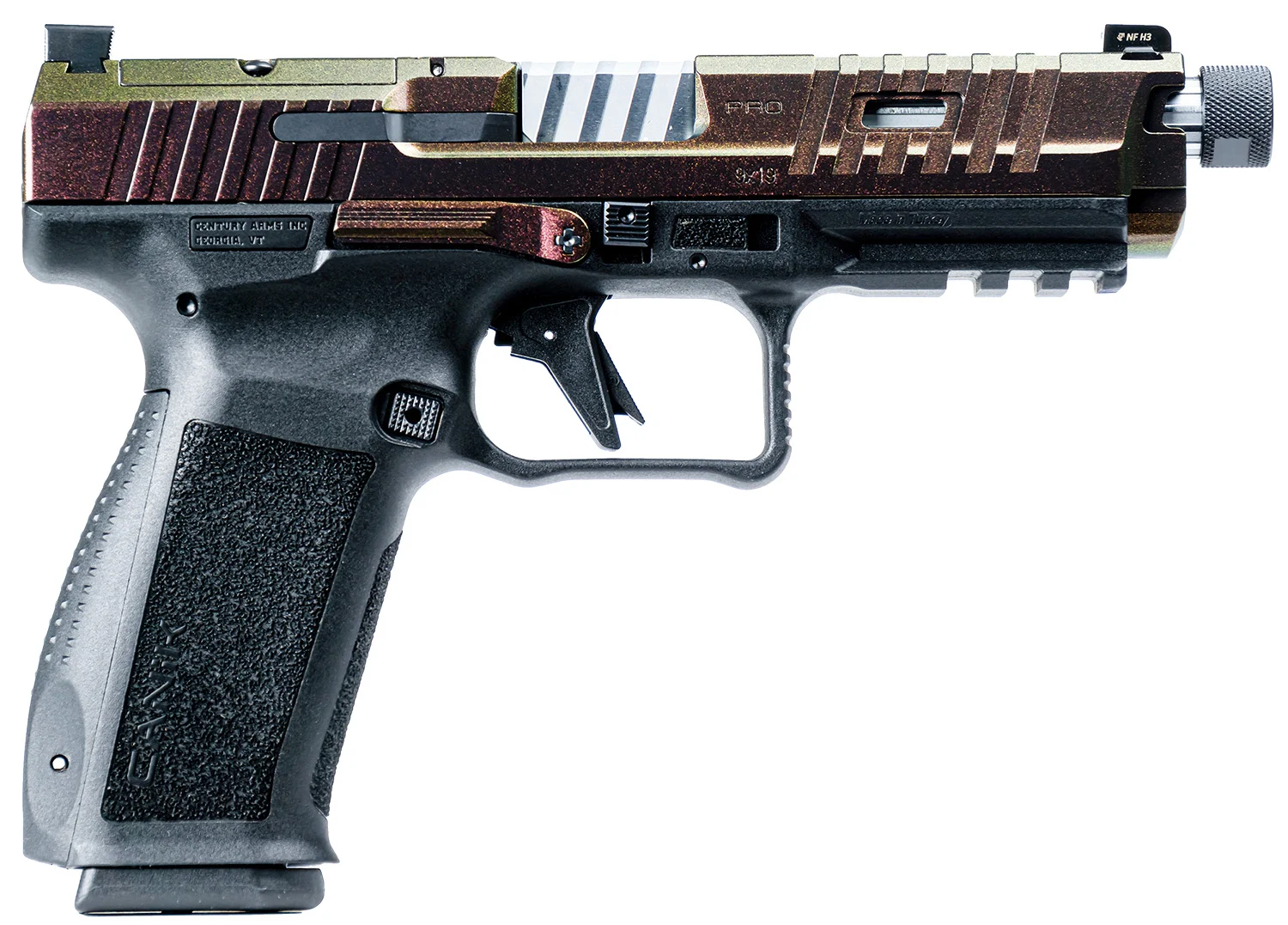 Canik Mete SFT Pro 9mm pistol with accessories and two magazines