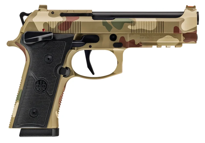 Beretta 92XI 9mm 4.7-inch Frogskin camouflage semi-auto pistol with two magazines