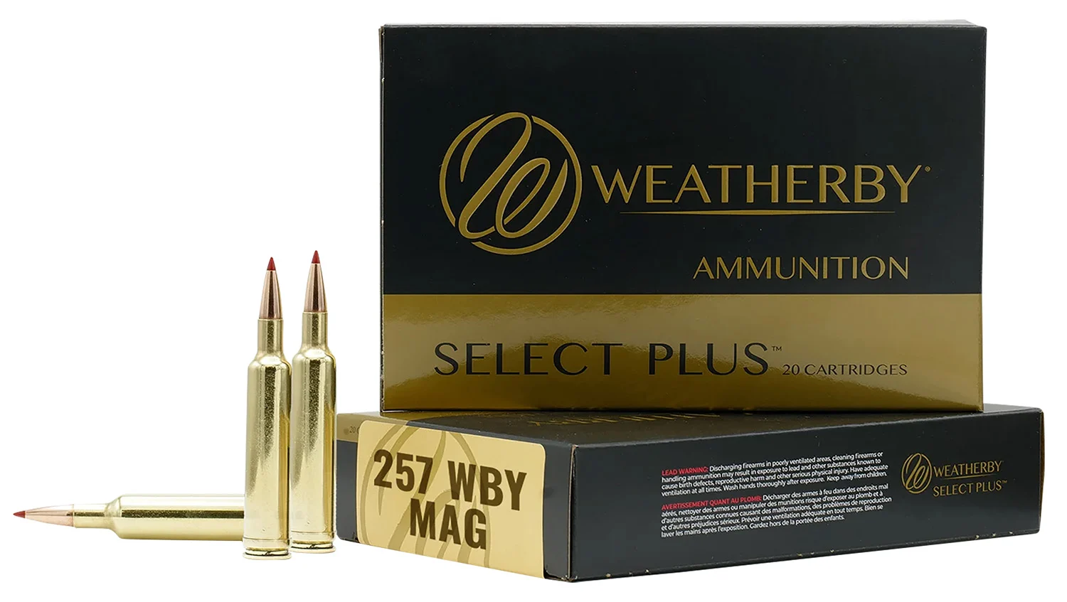 Weatherby Select Plus .257 Weatherby Magnum 100 gr Swift Scirocco ammo 20rd box