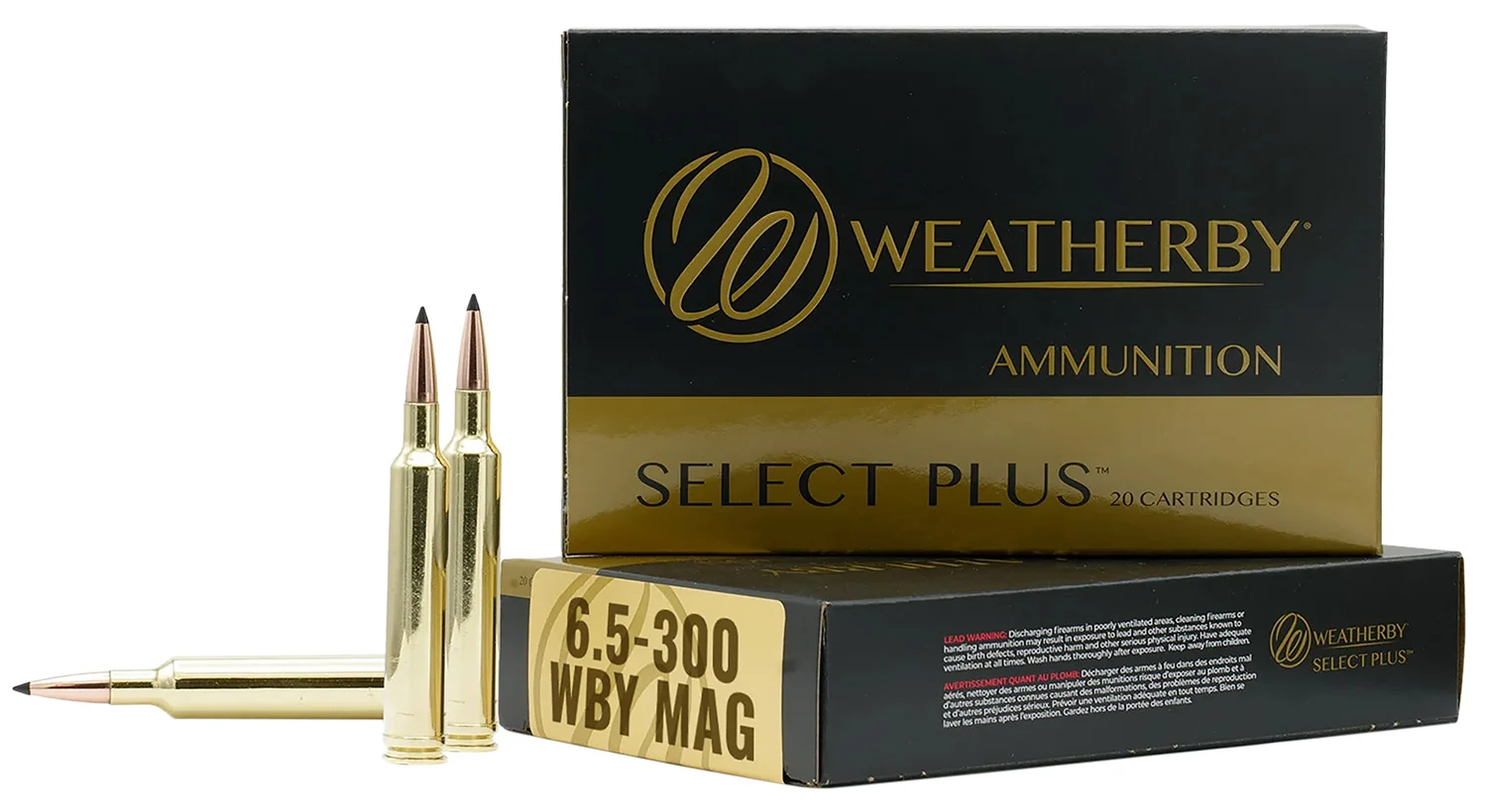 Weatherby Select 6.5x300 Weatherby Magnum 140 gr Hornady InterLock rifle ammunition box