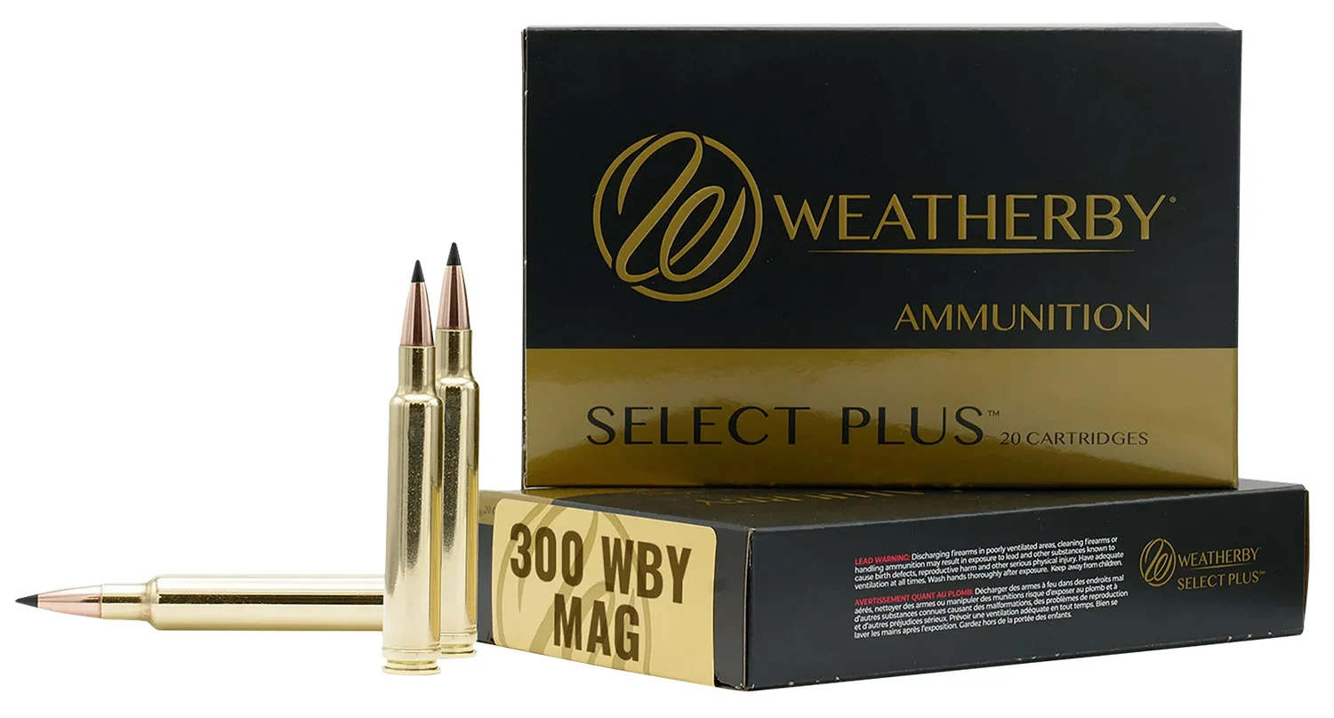 Weatherby Select Plus .300 Weatherby Magnum 180gr Swift Scirocco ammunition box