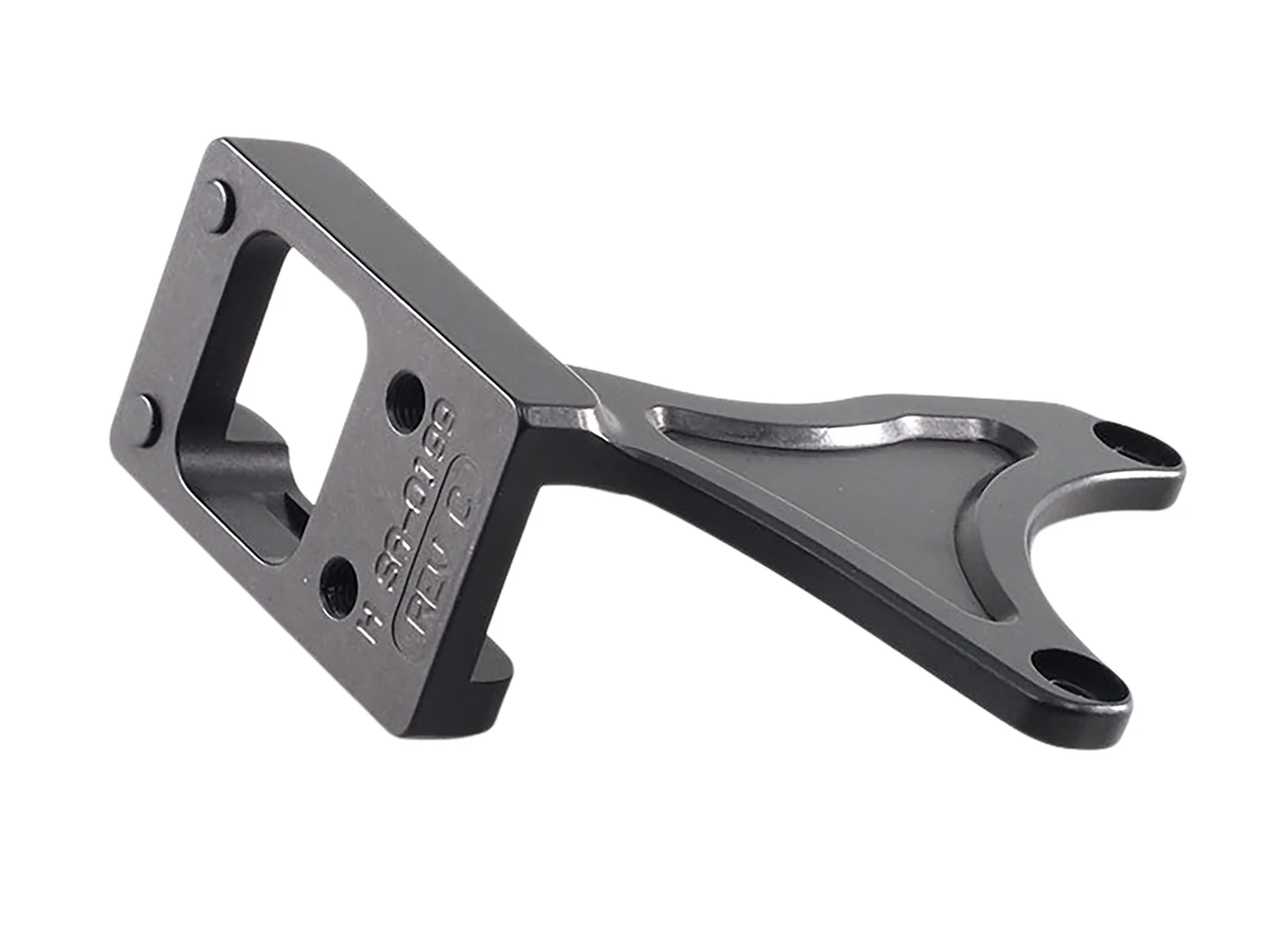 Shield Arms ROC revolver optic conversion mount for S&W 442, RMSc footprint, black anodized aluminum