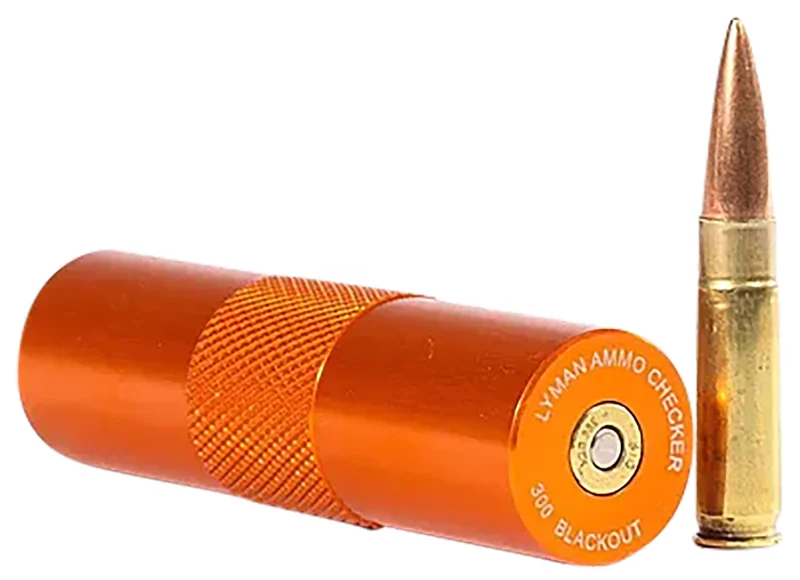Lyman Pro Stainless Single Ammo Checker for .300 AAC Blackout, stainless steel gauge