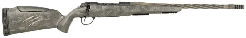 Fierce Firearms Twisted Rage LR .22 Creedmoor rifle with 20-inch match-grade spiral-threaded barrel and black carbon stock