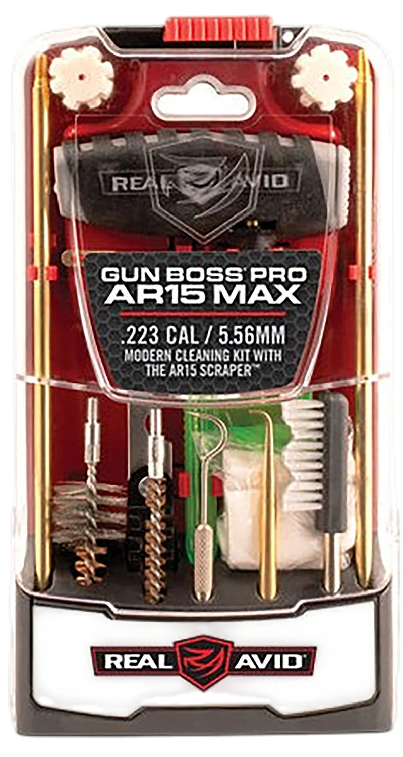 Real Avid Gun Boss Pro AR-15 Max cleaning kit case and tools for .223/5.56