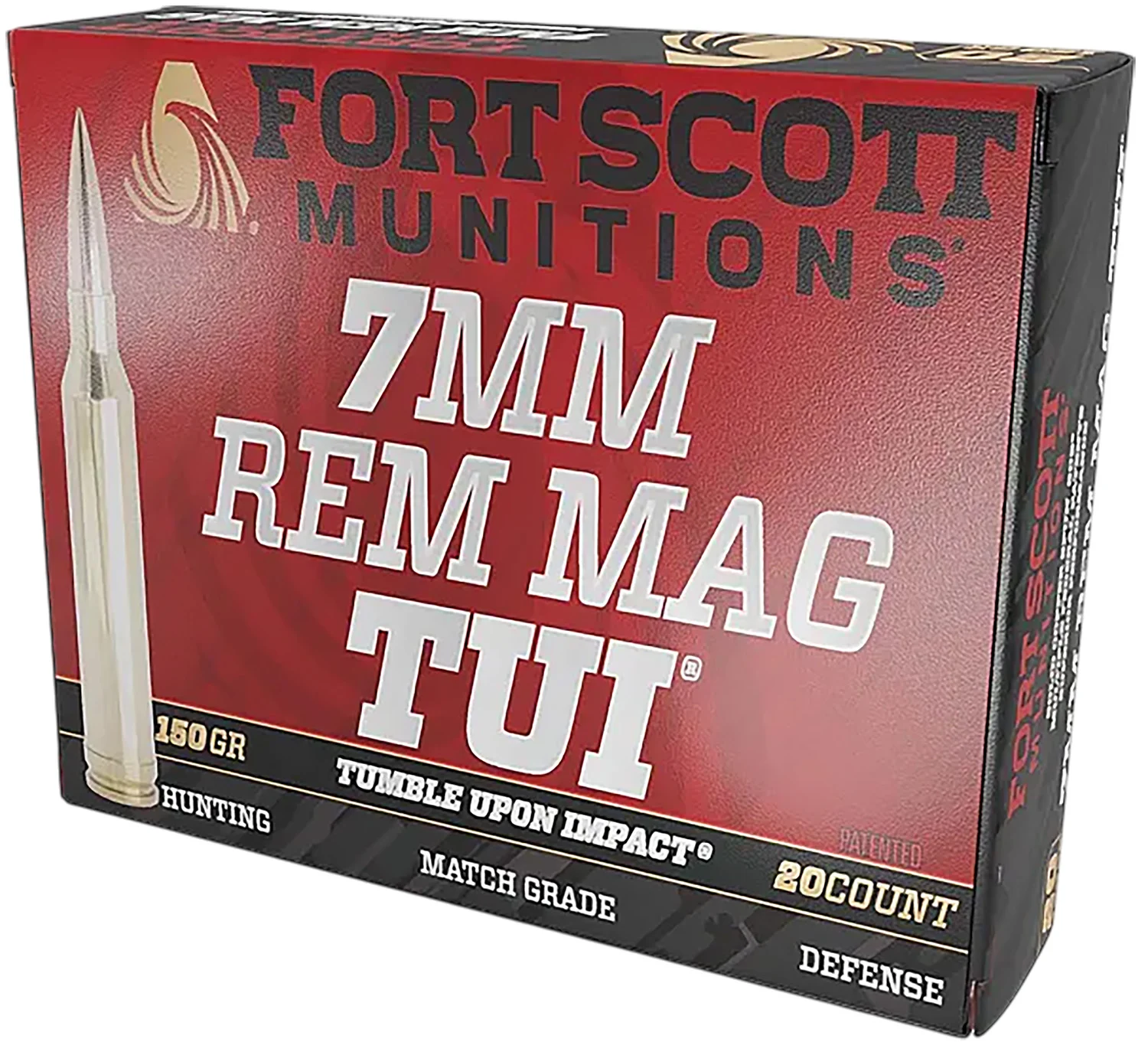 Fort Scott Munitions 7mm 150gr TUI solid copper spun rifle ammunition 20rd box