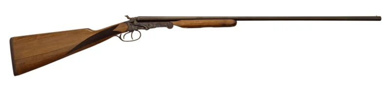 Silver Eagle Arms Alesta .410 Bore 28 inch side-by-side shotgun, black receiver, Turkish walnut stock