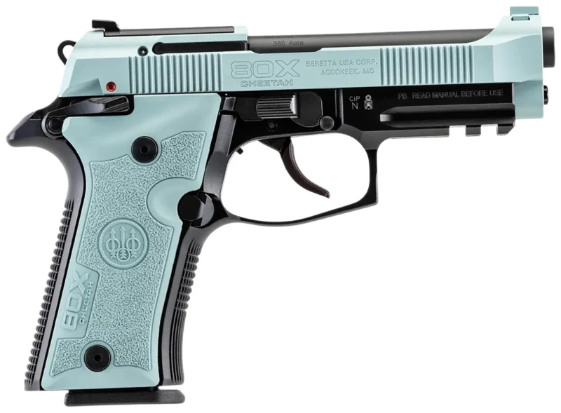 Beretta 80X Cheetah Tactical .380 ACP 4.40" blue frame optic-ready slide