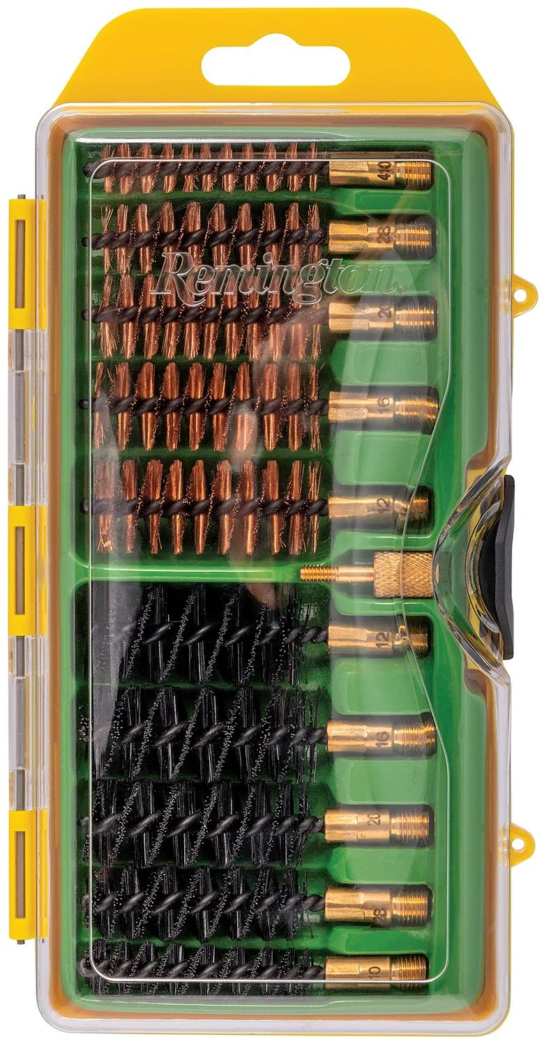 Remington Master Component Kit multi-gauge shotgun bronze and nylon brushes with brass adaptor