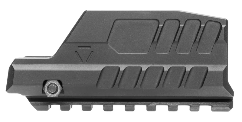 Strike Industries SMC blast shield for Alpha/Bravo, black aluminum, fits Sig Sauer P320 .40 S&W