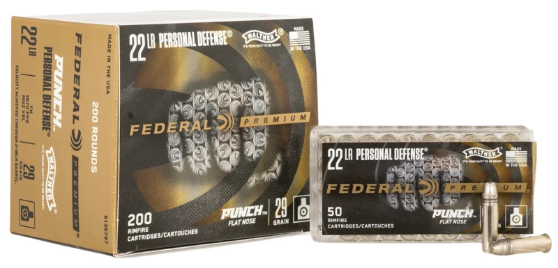 Walther Arms PD22L1 Punch .22 LR Flat Nose Ammo - 200/Box 200/Box Ammo