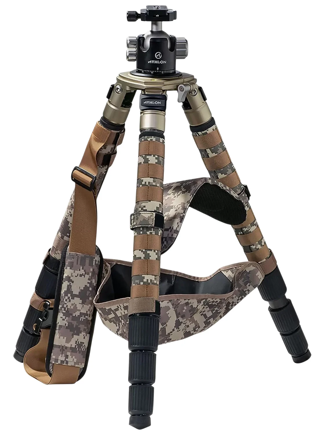 Athlon Midas CF32 carbon fiber tripod with ball head and padded case