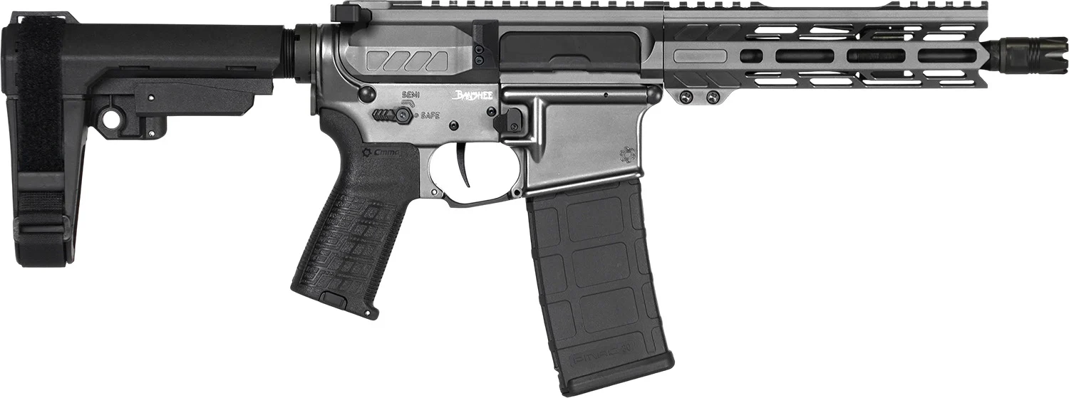 CMMG Banshee Mk4 .300 Blackout 8-inch pistol side view with RipBrace