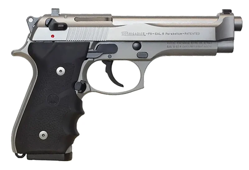 Beretta 92FS Brigadier Inox 9mm stainless pistol with 4.9-inch barrel