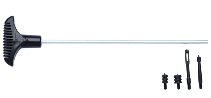 Hoppe's P22 one-piece aluminum pistol cleaning rod with ball-bearing swivel handle and slotted tip