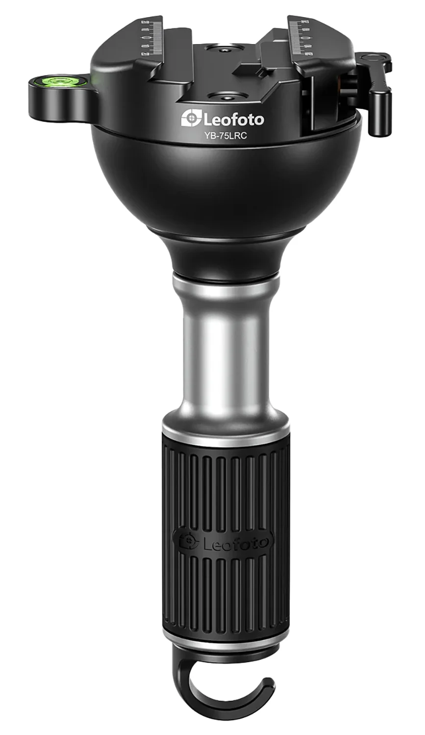 LEOFOTO YB-75LRC leveling tripod head black aluminum with large handle