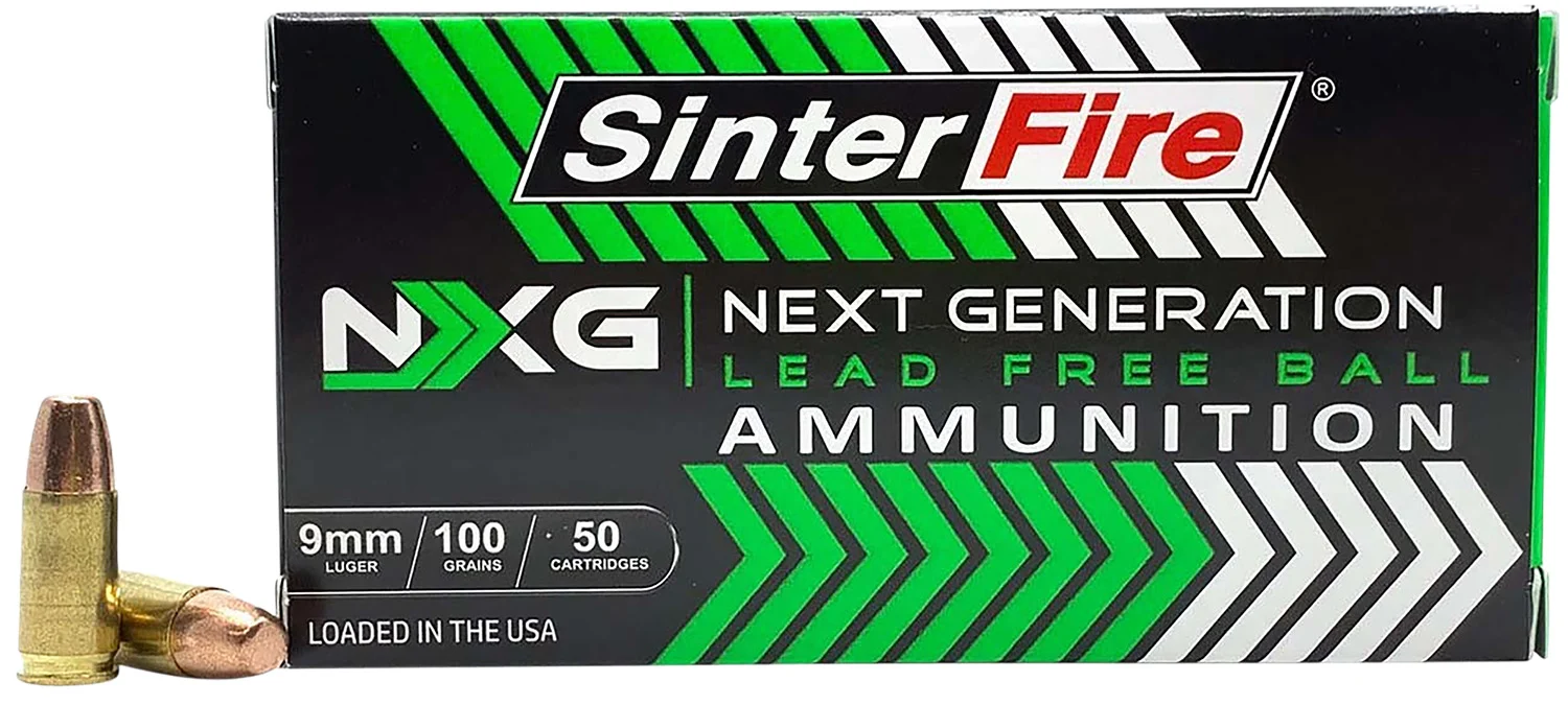 SinterFire SF9100NXGLF 9mm Luger 100 gr ammunition box - 50 rounds