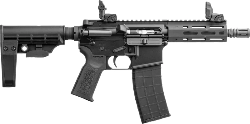 Tippmann Arms M4-22 Micro Elite .22 LR pistol with 7 in threaded barrel and black parkerized finish
