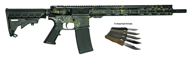 Great Lakes GL15 LBLK 16in .223 Rem/5.56 NATO rifle bundle Lichen-Black