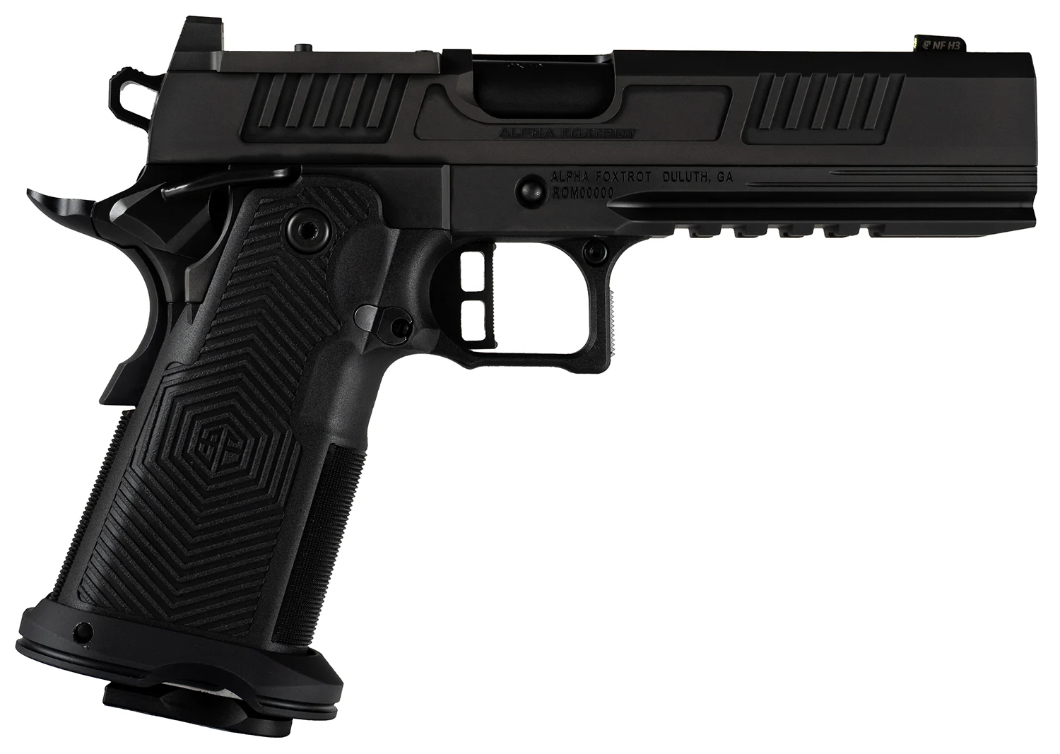 ALPHA FOXTROT AF1911 Romulus full-size pistol black DLC finish
