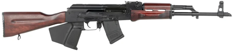 DPMS Panther Arms Anvil 7.62x39 rifle with 16-inch nitride barrel and fixed nutmeg wood furniture
