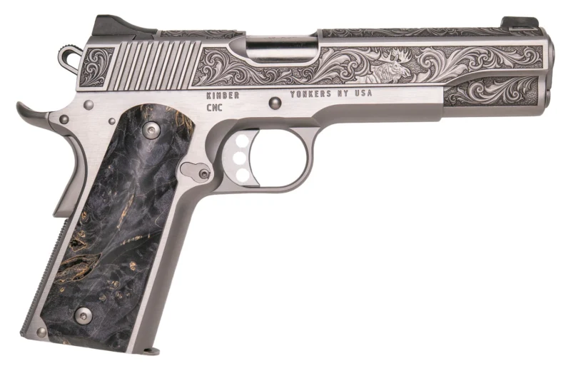 CNC FIREARMS Kimber 1911 Wildlife Sports South Exclusive 5-inch .45 ACP with burled maple grips